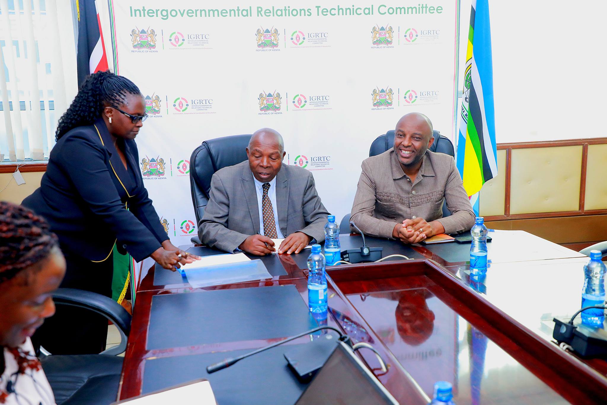 IGRTC Chairman, CPA Kithinji Kiragu, today hosted Murang’a Governor, Hon. Irungu Kang’ata