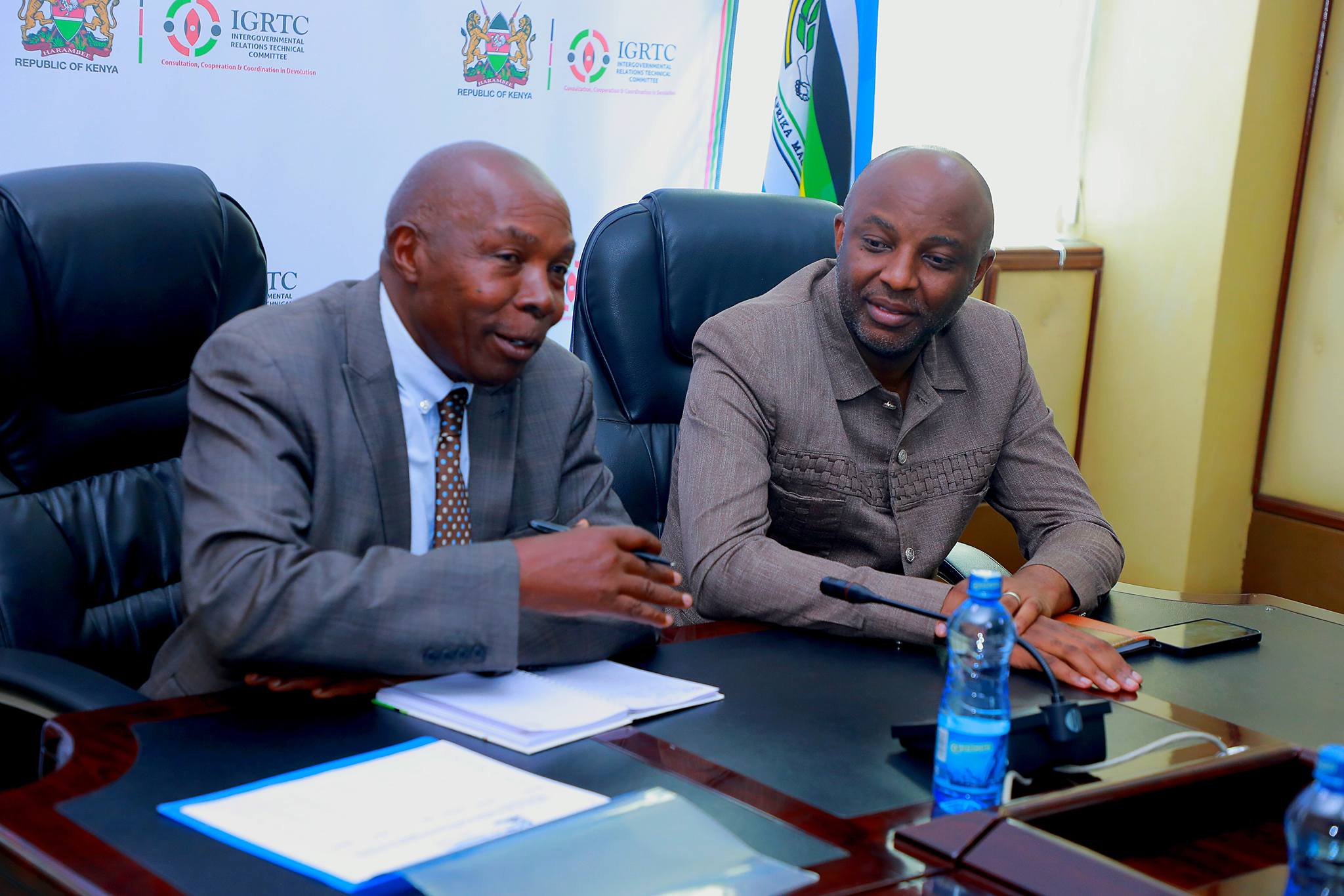 IGRTC Chairman, CPA Kithinji Kiragu, today hosted Murang’a Governor, Hon. Irungu Kang’ata