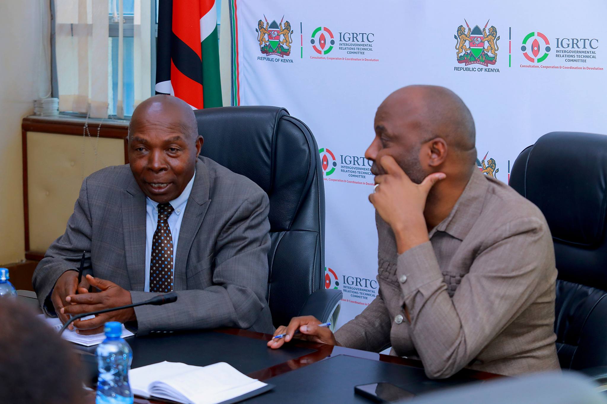 IGRTC Chairman, CPA Kithinji Kiragu, today hosted Murang’a Governor, Hon. Irungu Kang’ata