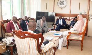  Courtesy call on Principal Secretary Jonathan Mueke of the State Department for Livestock Development.