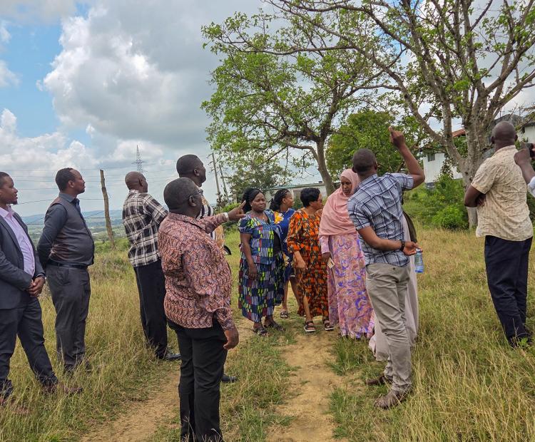 Site visit  by IGRTC Members to  Nguu Tatu Water Reservoir Mombasa.