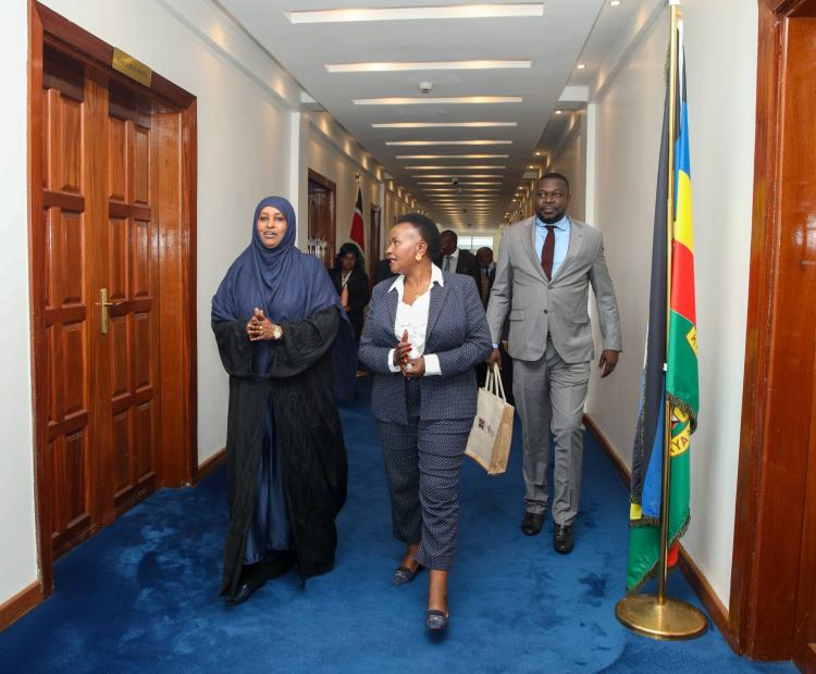 Courtesy visit to H.E. Wavinya Ndeti at the Machakos County Government Headquarters (White House) 